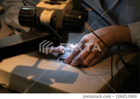 化石清理工作 化石清理工作 106052669