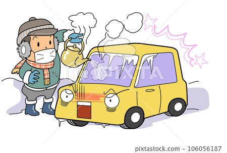 用熱水融化車身上的冰 用熱水融化車身上的冰 106056187