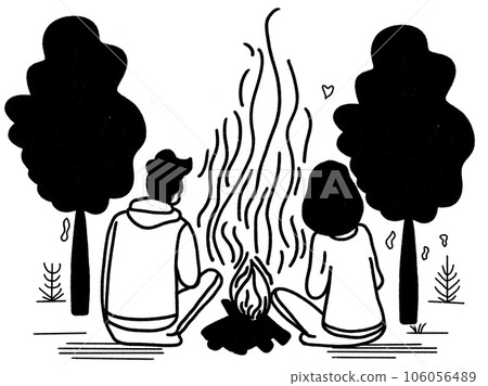 Couple camping 106056489