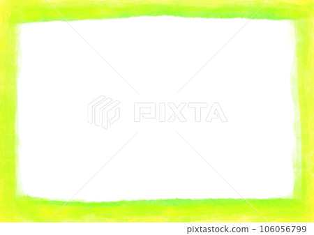 Simple square green frame watercolor style 106056799