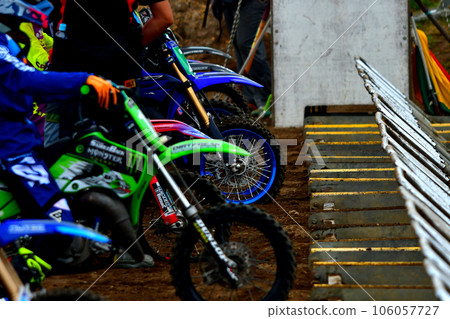 Motocross race before the start 106057727