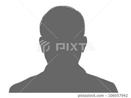 男性面部特寫照片剪影 106057942