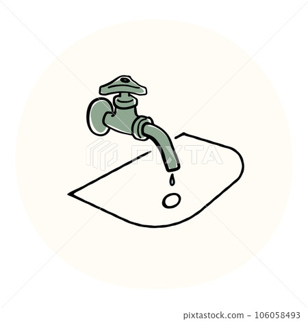 水已停止的水龍頭插圖 106058493