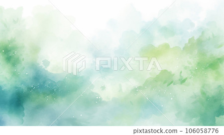 Watercolor style background material: gentle pale blue and green Watercolor style background material: gentle pale blue and green 106058776
