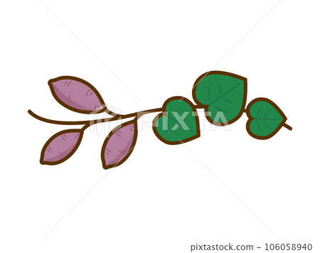 Autumn illustration, sweet potato harvest 106058940