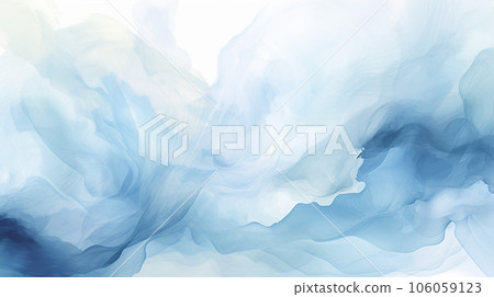Watercolor style background material: gentle pale blue and white Watercolor style background material: gentle pale blue and white 106059123
