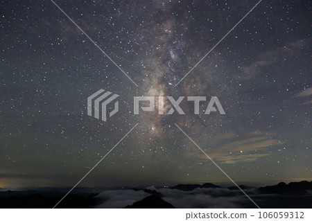 The Milky Way and the starry sky from the summit of Sasagamine The Milky Way and the starry sky from the summit of Sasagamine 106059312
