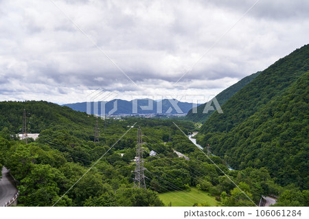 Ina City, Nagano Prefecture Downstream view from Omachi Dam 106061284