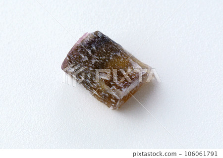 Raw fluorite mineral stone, natural minerals. Mineral fluorite translucent stone 106061791