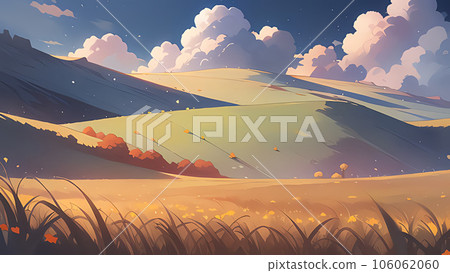 Beautiful mountain ranges in autumn 106062060