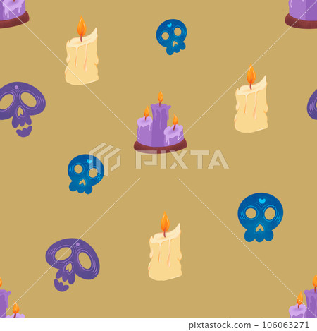 Dia de los Muertos seamless pattern 106063271