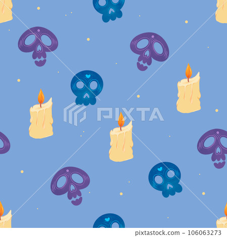 Dia de los Muertos seamless pattern 106063273