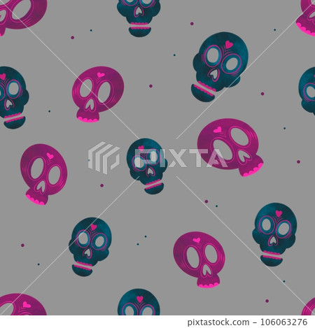 Dia de los Muertos seamless pattern 106063276