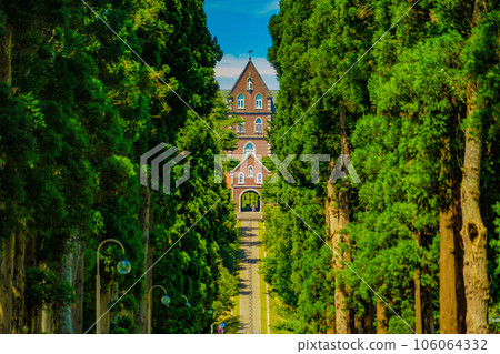 特拉普修道院和綠樹成蔭的雪松路 特拉普修道院和綠樹成蔭的雪松路 106064332