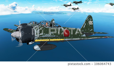 Tainan Sky Type 0 Carrier Fighter Type 22 Rabaul Air Corps 106064743