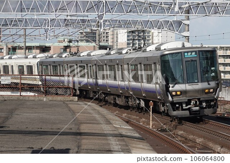 JR West 223 series 2500 series R56 formation + 221 series K06 formation mixed Kosei Line B normal 106064800