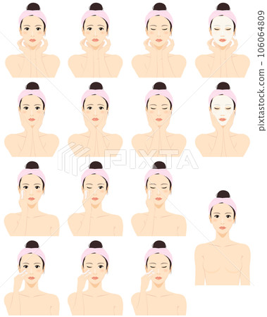 Beauty woman illustration set #01 106064809