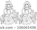 Anime full body manga visual novel npc sprite. 106065496