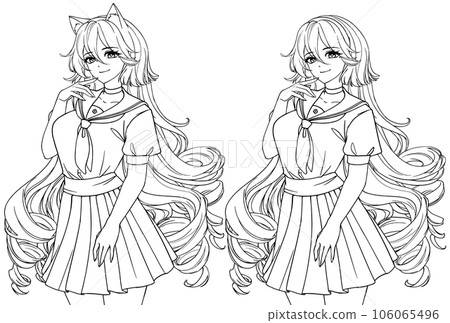 Anime full body manga visual novel npc sprite. Anime full body manga visual novel npc sprite. 106065496