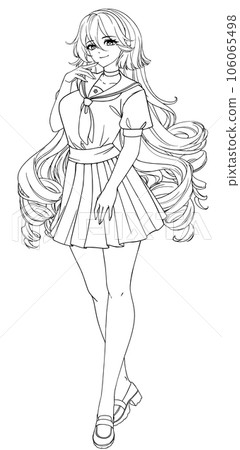 Anime full body manga visual novel npc sprite. Anime full body manga visual novel npc sprite. 106065498