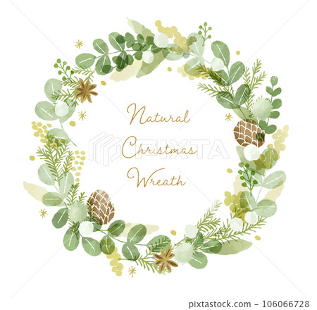 natural christmas wreath 106066728