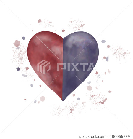 Heart from watercolor Heart from watercolor 106066729