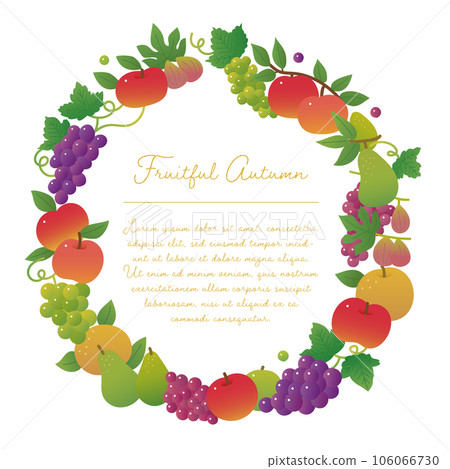 秋季水果設計框架 106066730