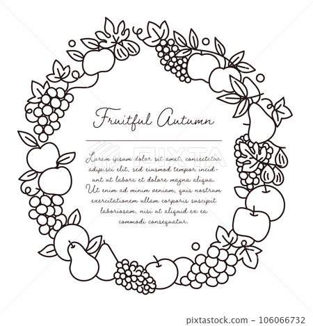 秋季水果設計框架 106066732