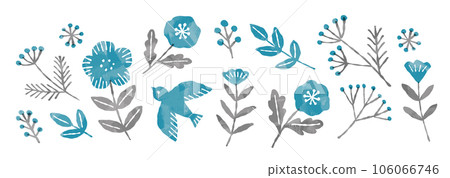 Scandinavian illustration motif 106066746