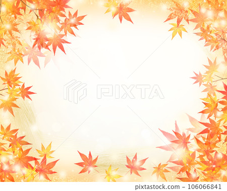 Bokeh background material frame with shining beautiful autumn leaves Bokeh background material frame with shining beautiful autumn leaves 106066841