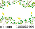 green frame white background 106068409
