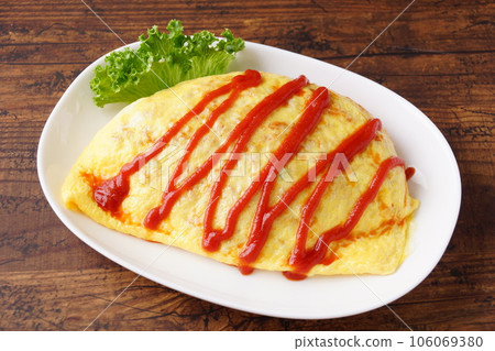 番茄醬煎蛋捲米飯 106069380