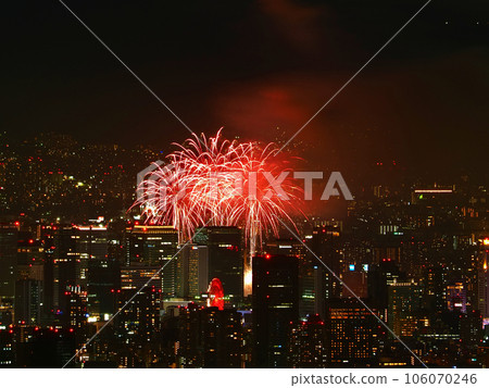 2023 (Reiwa 5) Naniwa Yodogawa Fireworks Festival from Mt. Ikoma, Osaka 2023 (Reiwa 5) Naniwa Yodogawa Fireworks Festival from Mt. Ikoma, Osaka 106070246