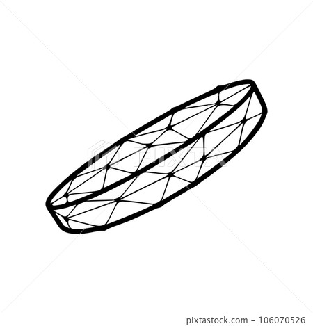 Circle polygonal icon isolated on white background Circle polygonal icon isolated on white background 106070526