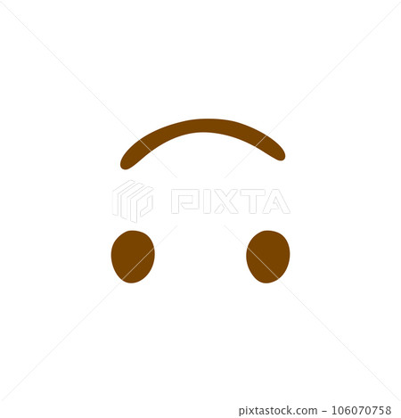 Cute face doodle icon. Emoticon in hand drawn style isolated on white background Cute face doodle icon. Emoticon in hand drawn style isolated on white background 106070758