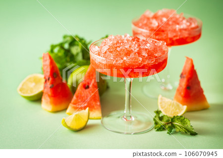 Watermelon cocktail margarita 106070945