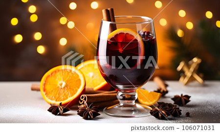 Christmas mulled red wine 106071031