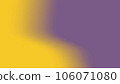 Two colored violet yellow spring summer holiday foggy design. Groovy blur purple lemon waves pattern style for print, textile, wrapping paper, design, social media. Mockup for advertisement 106071080