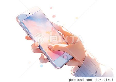 Operate the smartphone 106071301