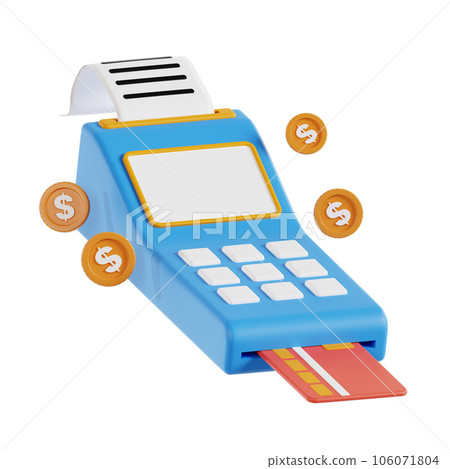 Online shopping 3D Illustration, online shop, online payment and delivery concept with floating elements. 106071804