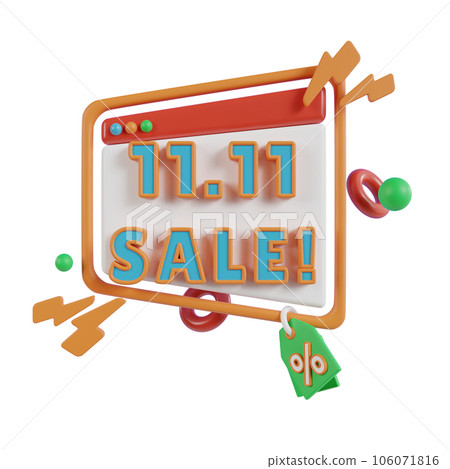 Online shopping 3D Illustration, online shop, online payment and delivery concept with floating elements. 106071816