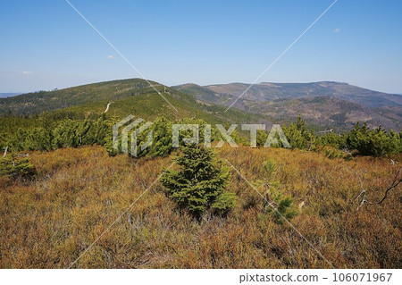 Silesian Beskid range near european Szczyrk town in Poland 106071967