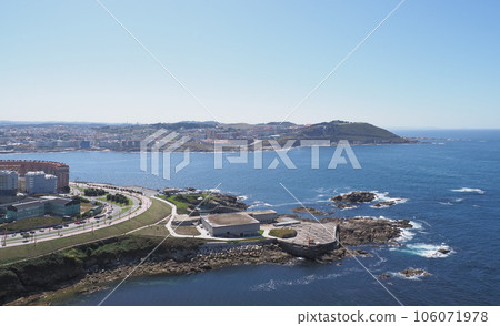 Bay at A Coruna city in Galicia district of Spain Bay at A Coruna city in Galicia district of Spain 106071978