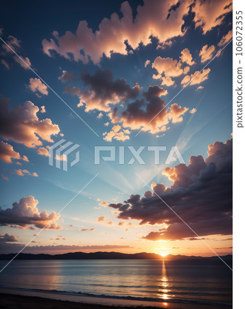 beautiful beach sunset beautiful beach sunset 106072355
