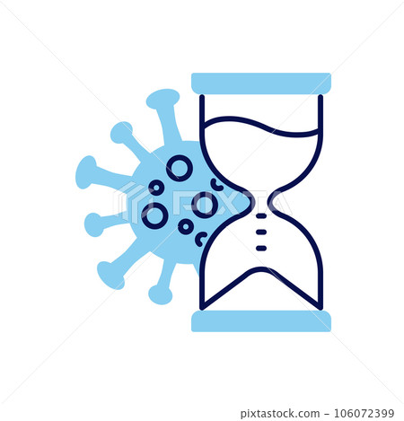 Incubation period related vector icon 106072399