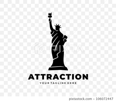 Statue of liberty, tourist attraction, travel and tourism, graphic design. Vacation, landmark, tour tourism, architecture and sightseeing, vector design and illustration Statue of liberty, tourist attraction, travel and tourism, graphic design. Vacation, landmark, tour tourism, architecture and sightseeing, vector design and illustration 106072447