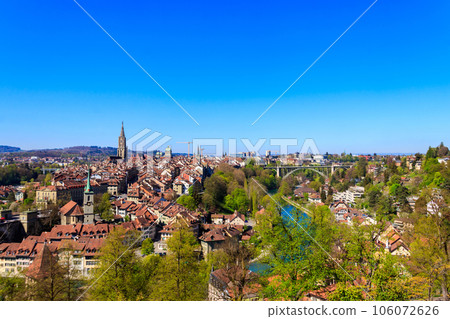 View of the old town of Bern in Switzerland View of the old town of Bern in Switzerland 106072626