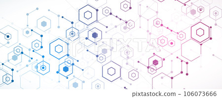 Technology banner design with hexagons abstract background. 106073666