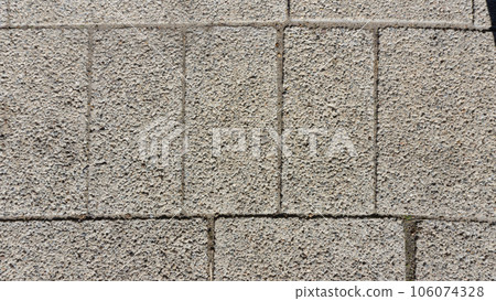 Gray paving stones with large rectangular elements. Close photo. Gray paving stones with large rectangular elements. Close photo. 106074328