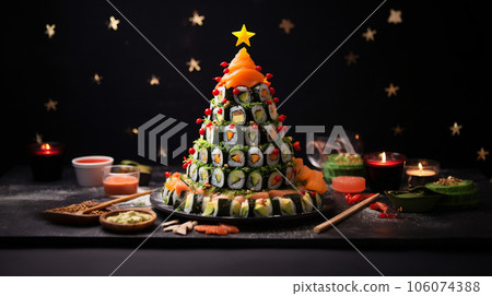 Rolls made as Christmas Tree 106074388
